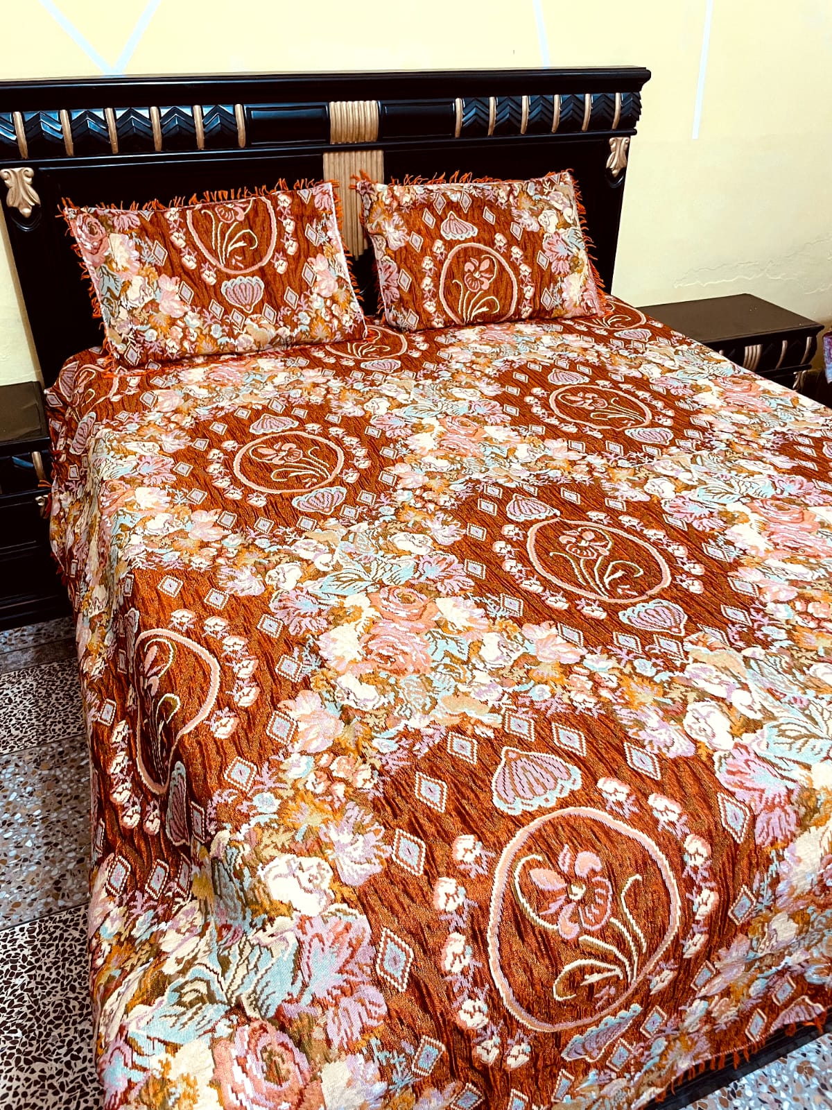 Mutlani gola double bed sheet king size