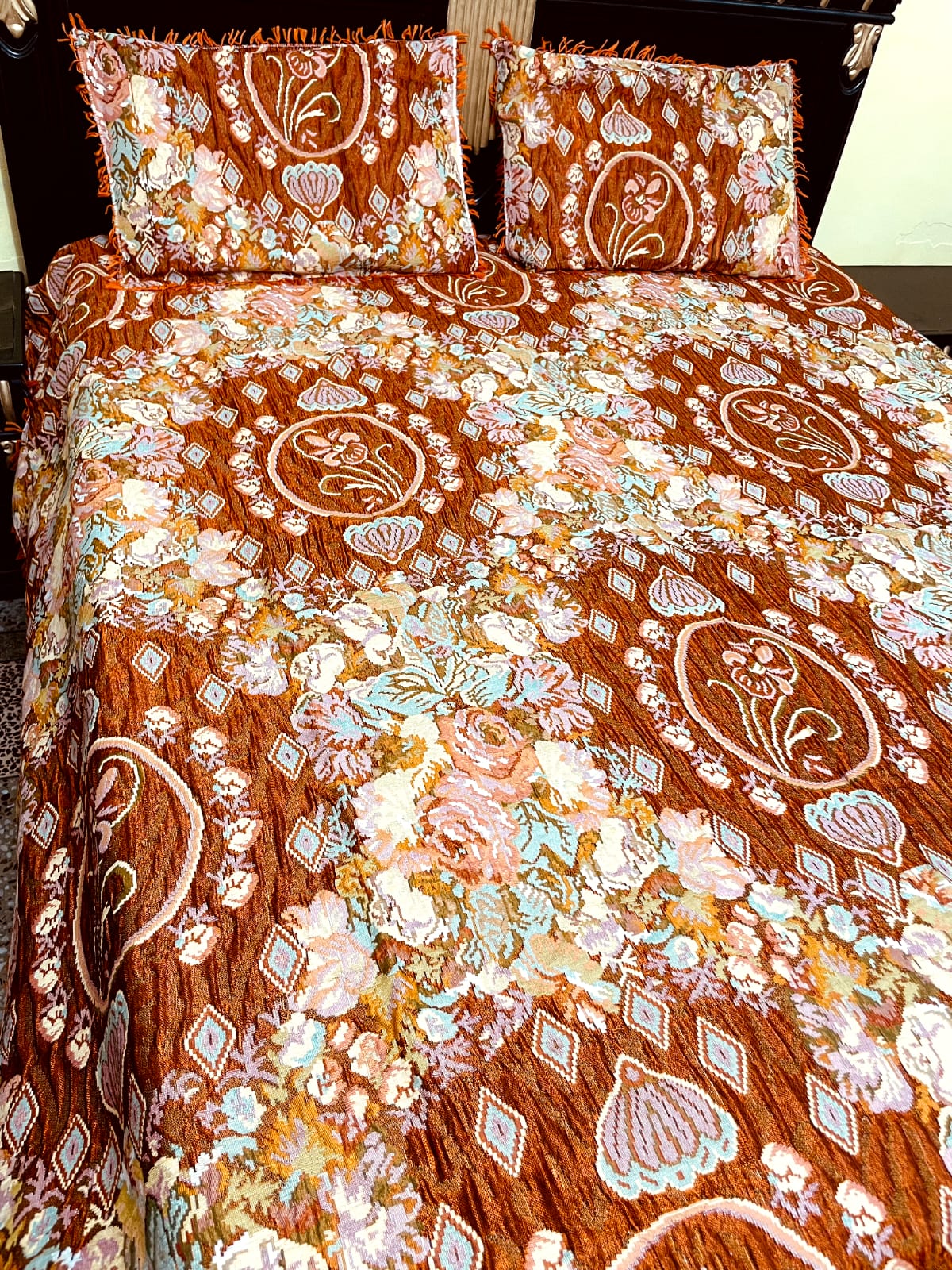 Mutlani gola double bed sheet king size